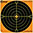 CALDWELL Orange Peel 12" Bullseye Target - 5PK